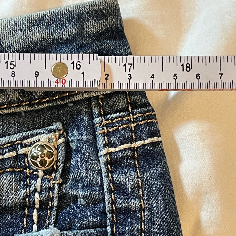 Rock Revival Leah Easy Boot Jeans Sz:29 Flap Pocket Western Cowgirl - Picture 7 of 12